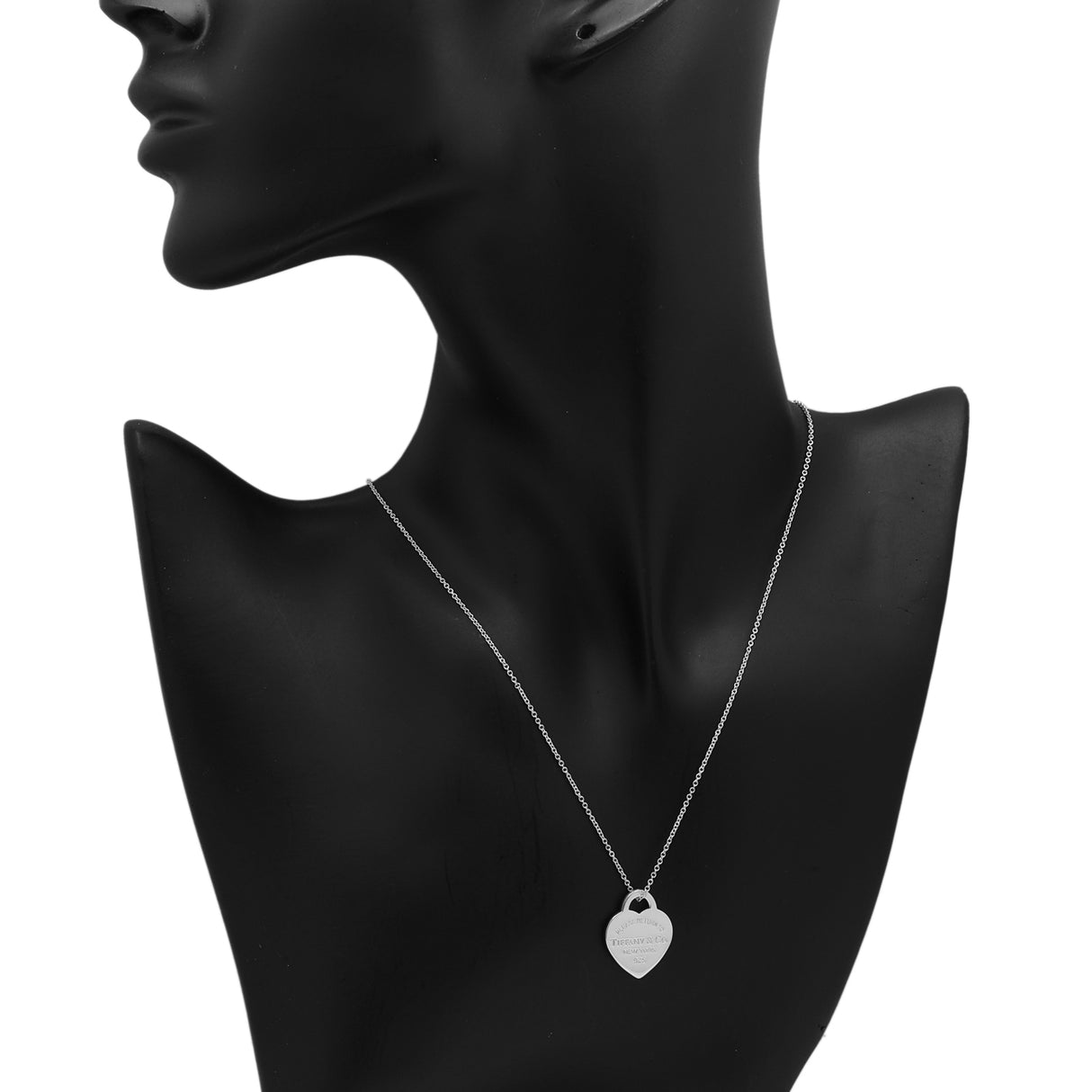 Tiffany & Co. Sterling Silver Return to Tiffany Heart Tag Pendant Necklace Designer Jewellery Tiffany and Co