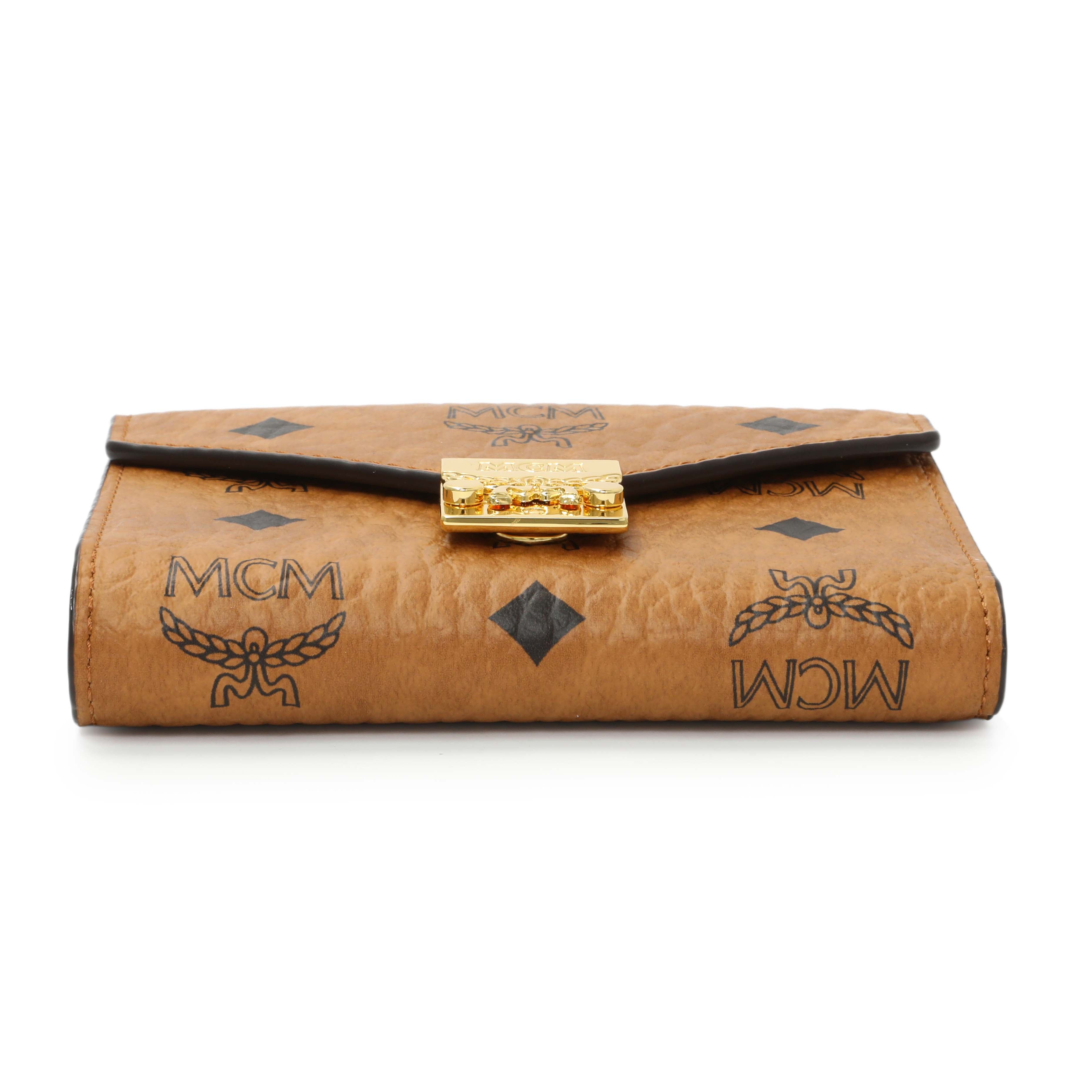 MCM Cognac Visetos Tracy Wallet – Modaselle