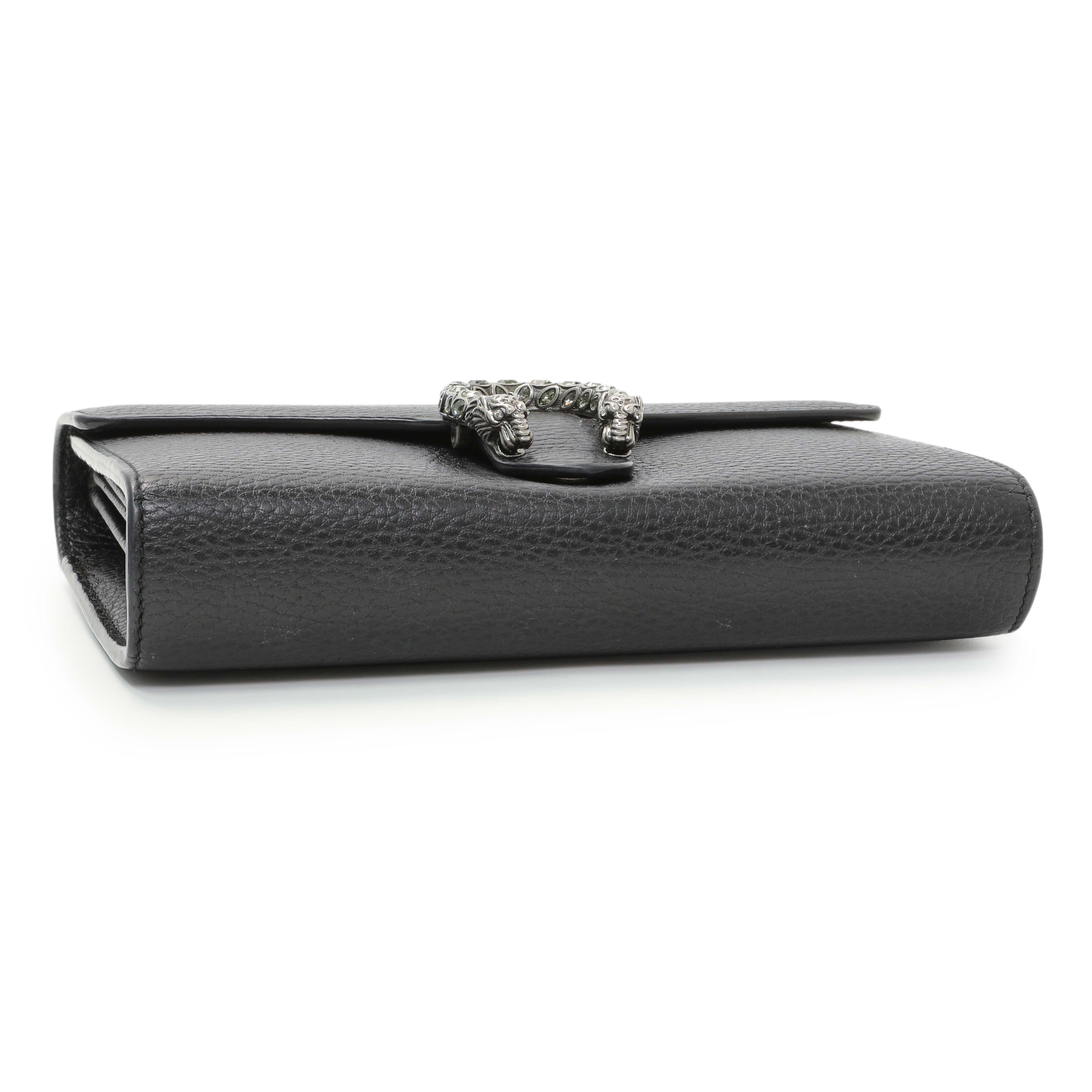 Gucci Black Calfskin Mini Dionysus Wallet on Chain – Modaselle