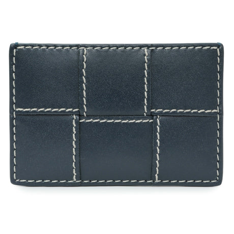 Bottega Veneta Blue Nappa Maxi Intrecciato Card Holder Accessories Bottega Veneta