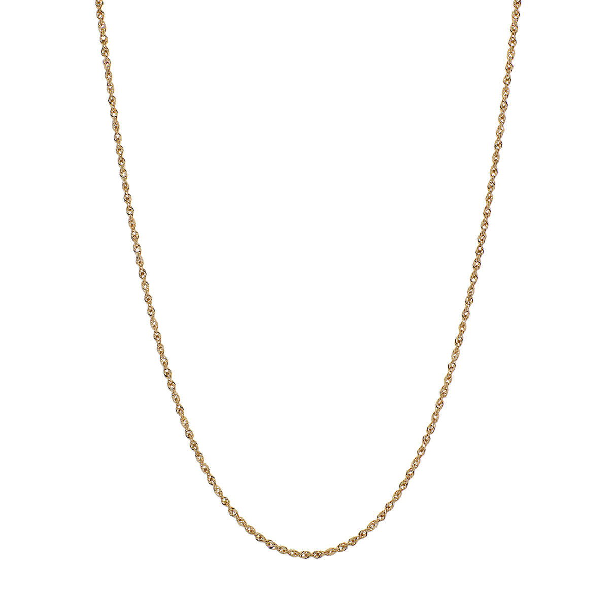 18K Yellow Gold Rope Chain Fine Jewellery Modaselle