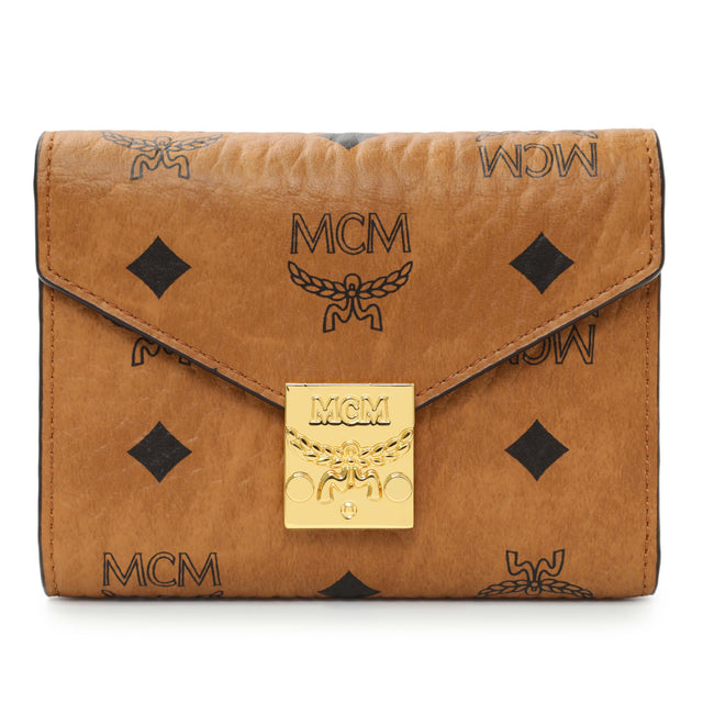 MCM Cognac Visetos Tracy Wallet Accessories MCM