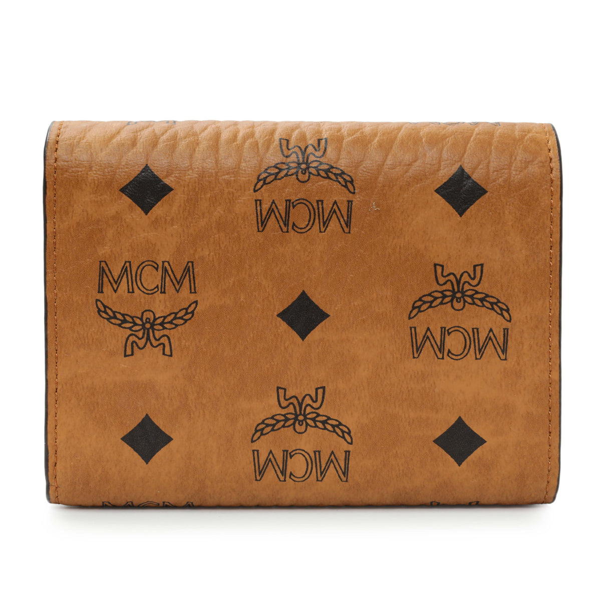 MCM Cognac Visetos Tracy Wallet Accessories MCM