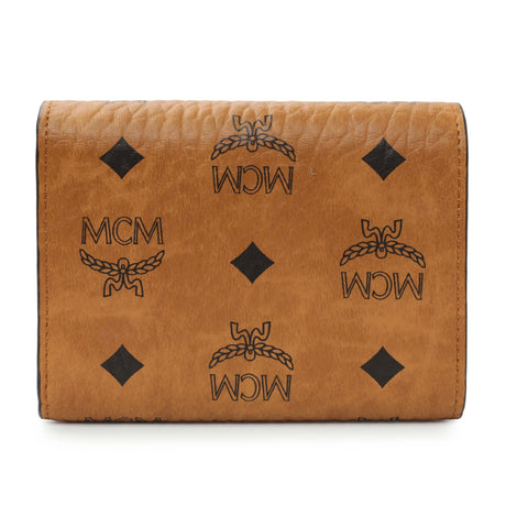 MCM Cognac Visetos Tracy Wallet Accessories MCM