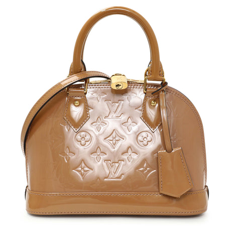 Louis Vuitton Rose Velours Vernis Alma BB Handbags Louis Vuitton