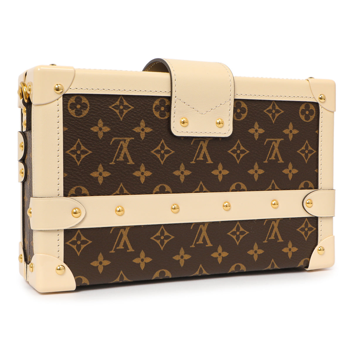 Louis Vuitton Creme Monogram Petite Malle