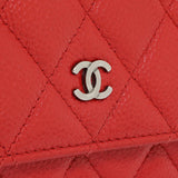 Chanel Red Caviar Classic Wallet On Chain Handbags Chanel