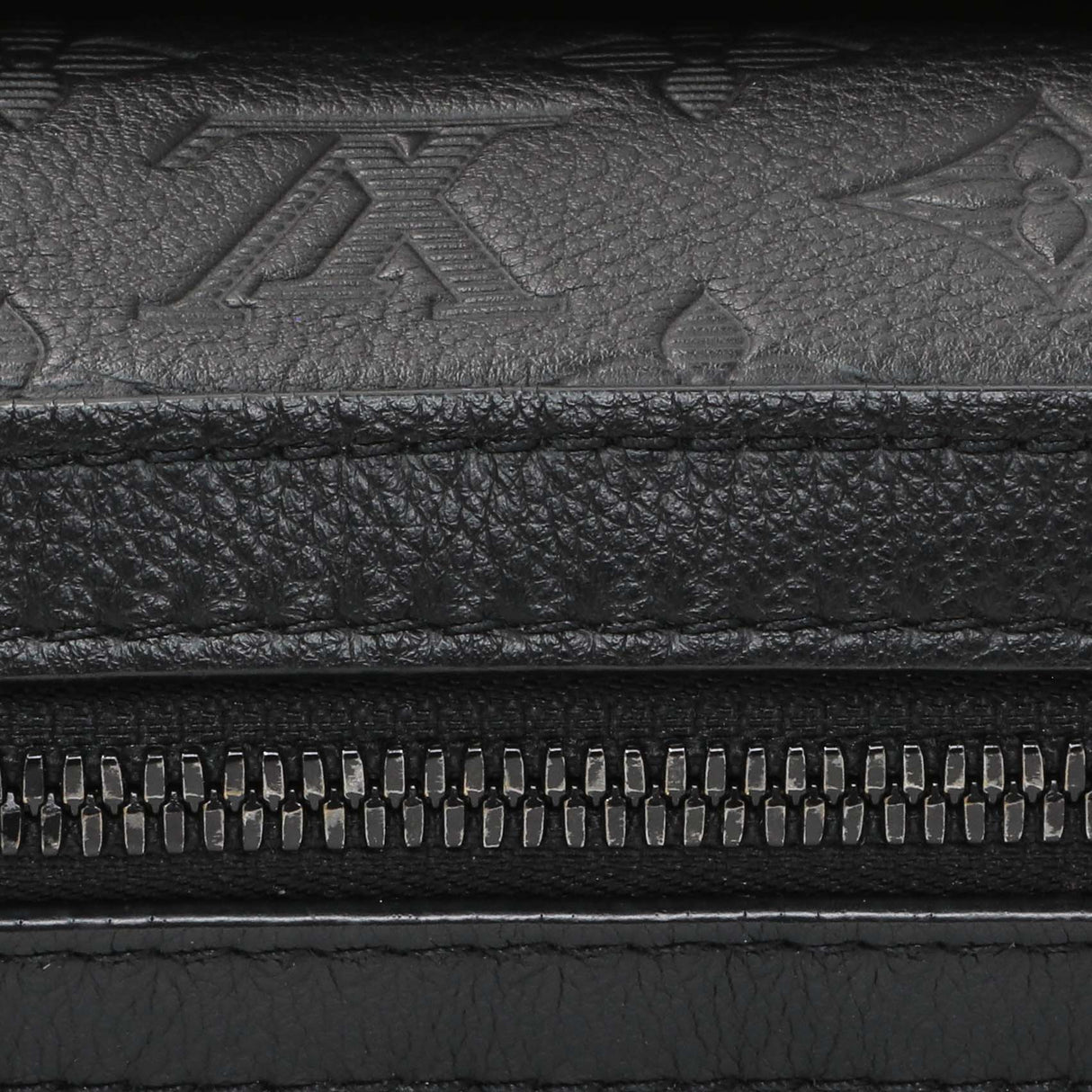 Louis Vuitton Black Calfskin Shadow Monogram Trio Messenger Handbags Louis Vuitton