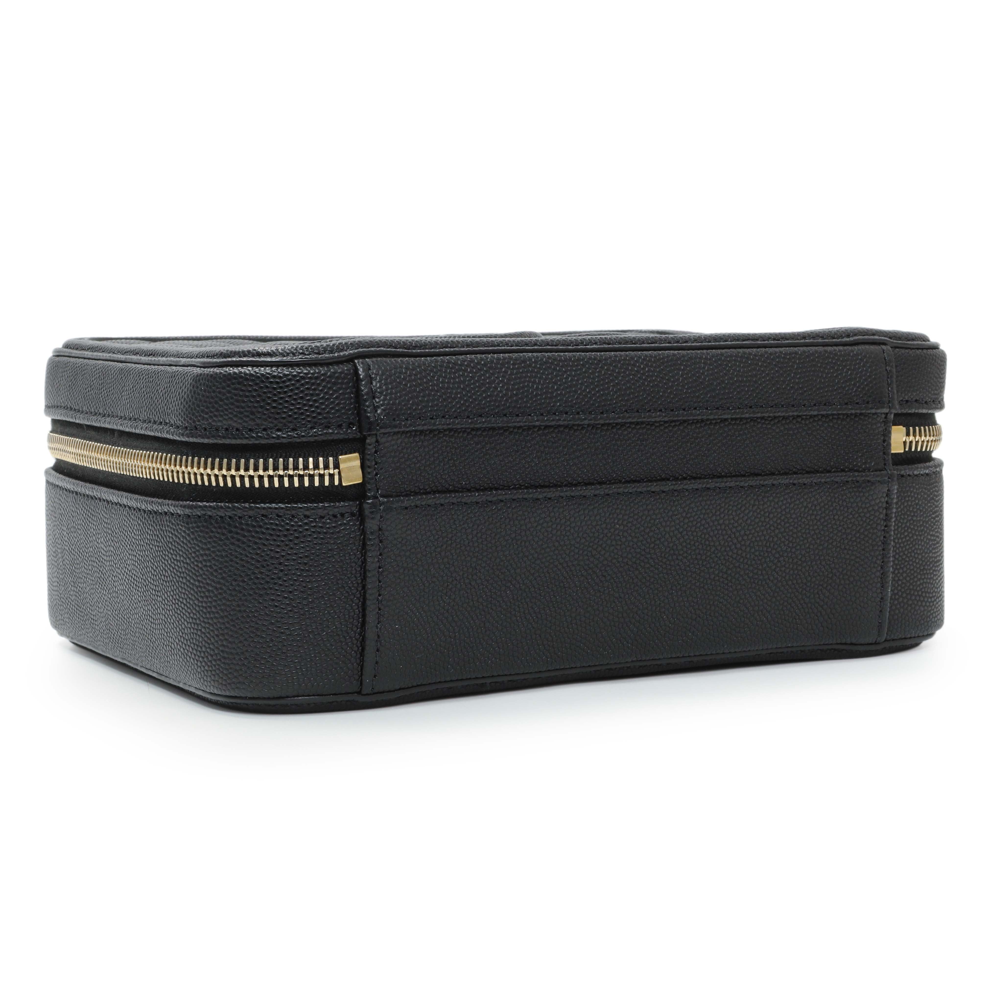 Chanel Black Caviar Quilted Medium CC Filigree Vanity Case – Modaselle