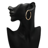 10K Yellow Gold Twist Hoop Earrings