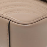 Gucci Porcelain Rose Calfskin Matelasse Small GG Marmont Shoulder Bag Handbags Gucci