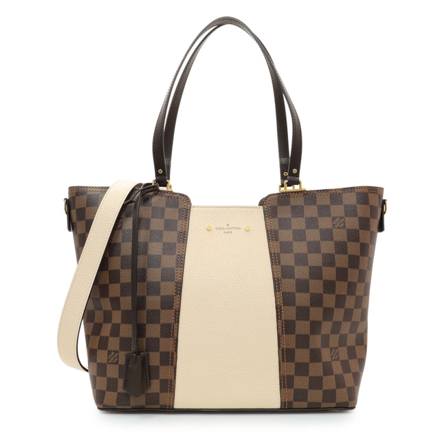 Louis Vuitton Damier Ebene Creme Jersey Handbags Louis Vuitton
