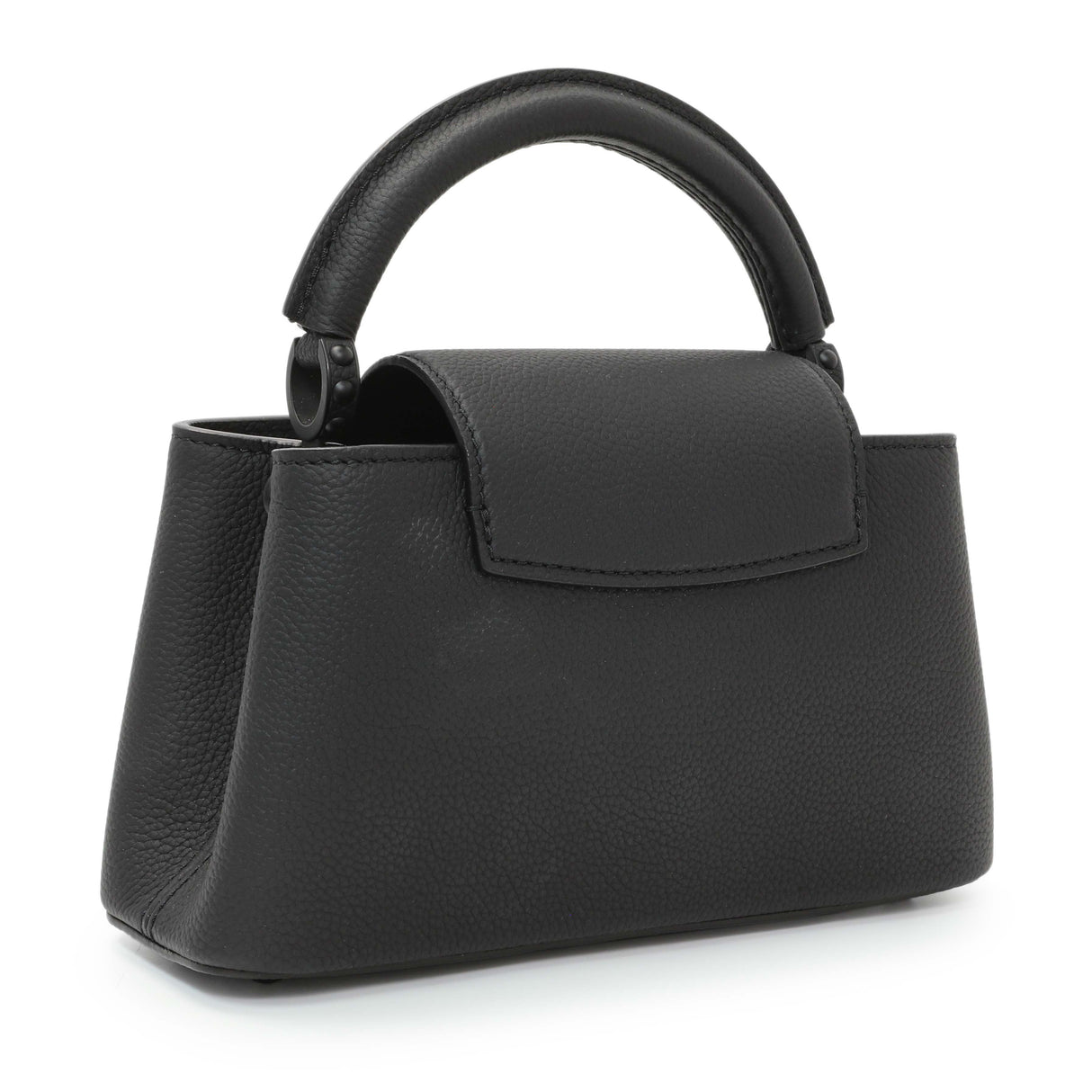 Louis Vuitton Black Matte Taurillon Capucines East West Mini Handbags Louis Vuitton