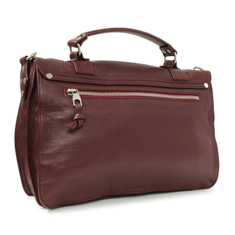 Proenza Schouler Burgundy Lambskin Medium PS1 Satchel