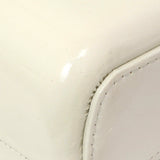 Chanel Patent White Goatskin Quilted Medium Gabrielle Hobo