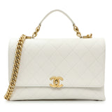 -6 items Wed June 24 ⬆️- Chanel White Quilted Caviar Chic Affinity Flap Handbags Chanel