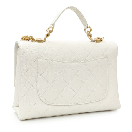 -6 items Wed June 24 ⬆️- Chanel White Quilted Caviar Chic Affinity Flap Handbags Chanel