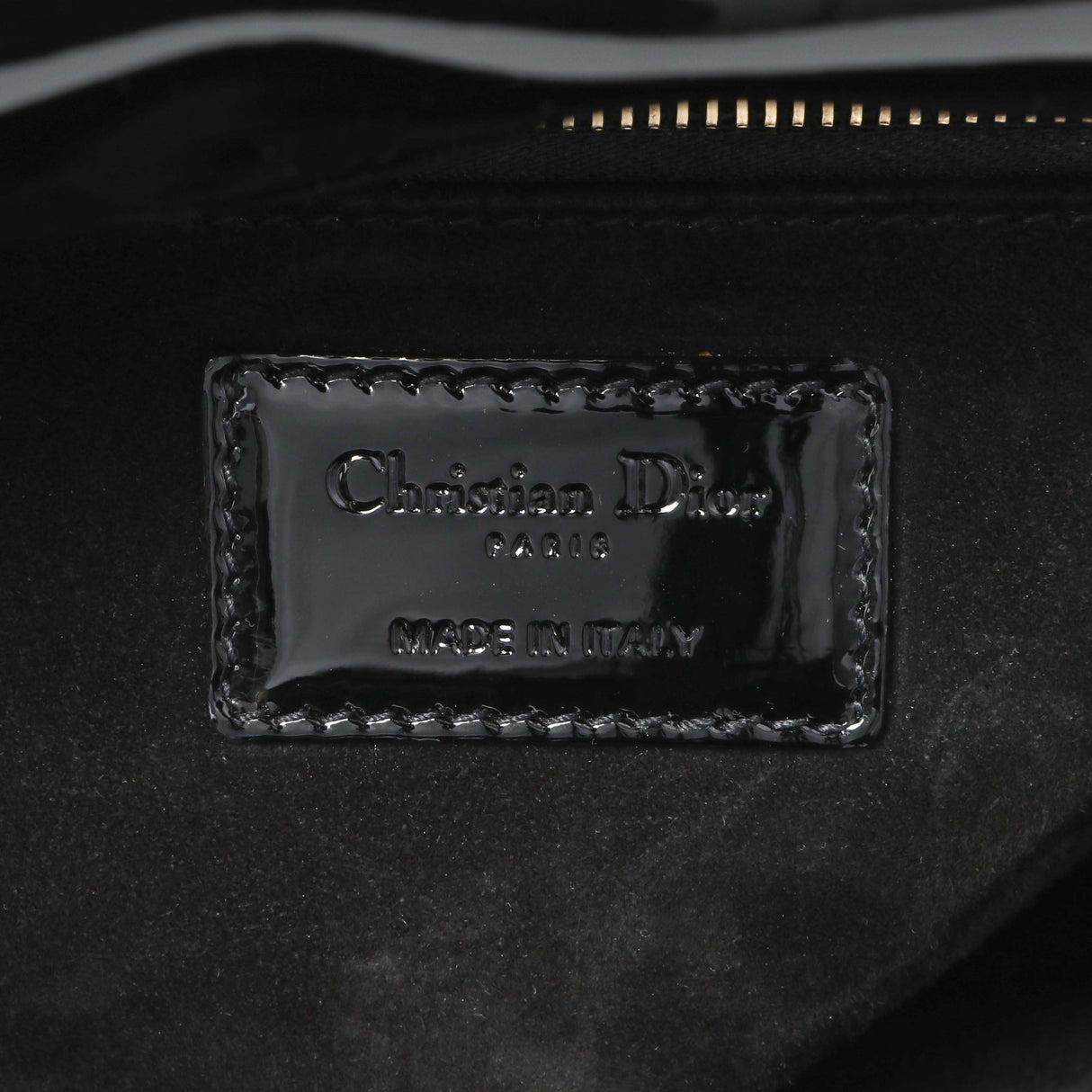 Christian Dior Black Patent Cannage Large Lady Dior Handbags Christian Dior