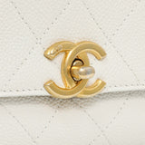 -6 items Wed June 24 ⬆️- Chanel White Quilted Caviar Chic Affinity Flap Handbags Chanel