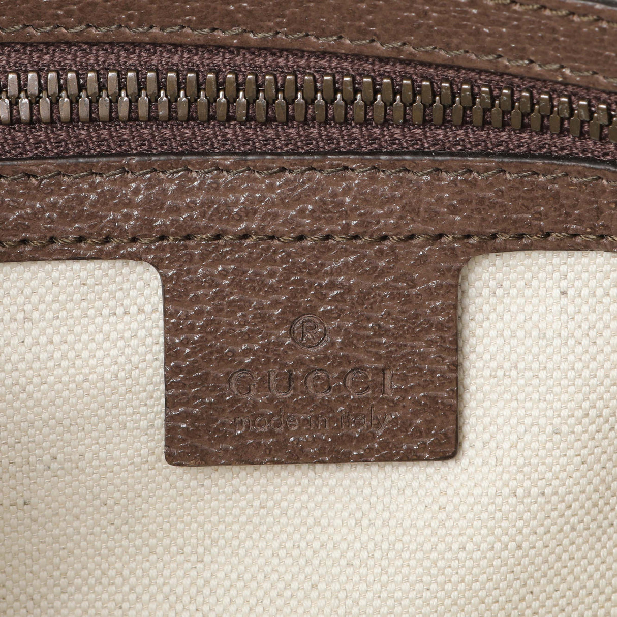 Gucci Brown Soft GG Supreme Monogram Medium Ophidia Belt Bag Handbags Gucci