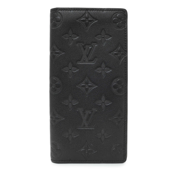 Louis Vuitton Black Monogram Shadow Brazza Wallet – Modaselle