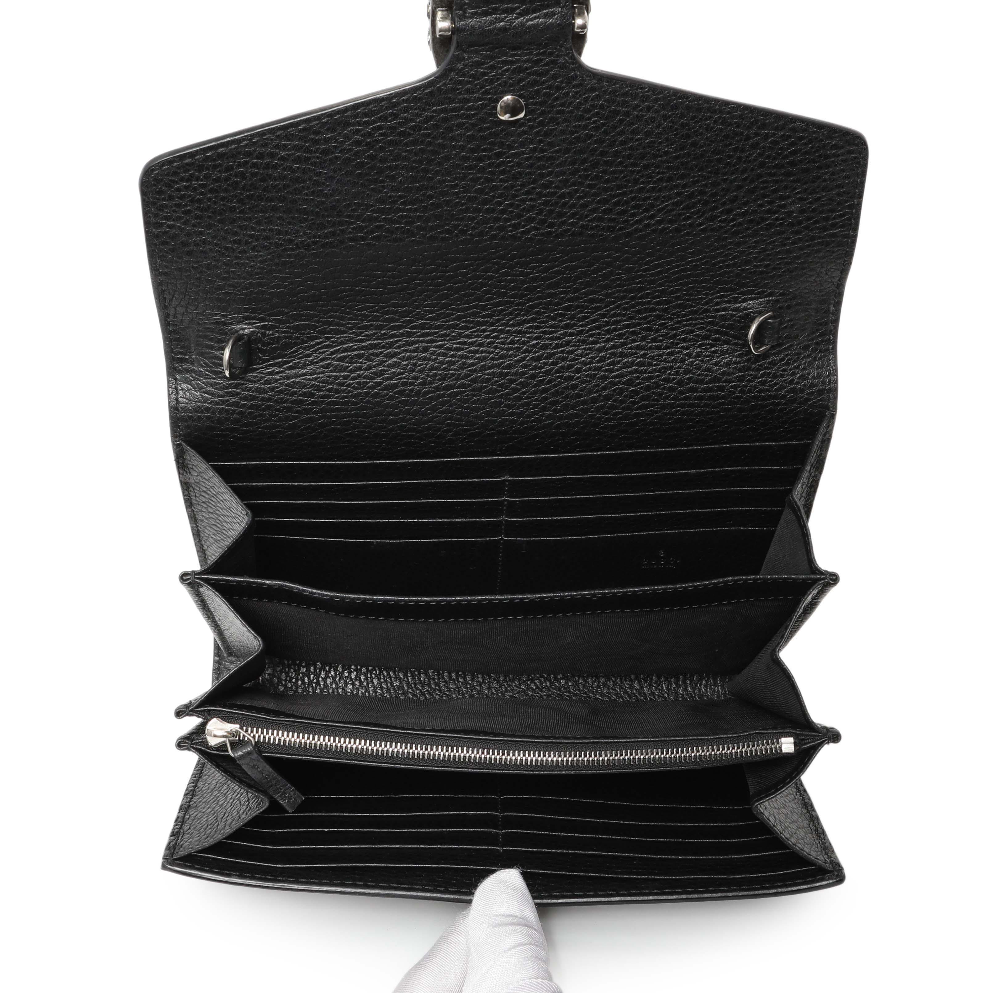 Gucci Black Calfskin Mini Dionysus Wallet on Chain – Modaselle