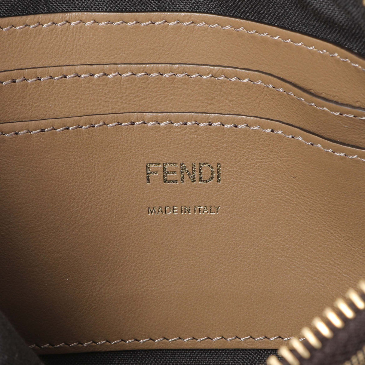 Fendi Fabric Jacquard Vitello Grace FF 1974 Baguette Pouch Handbags Fendi