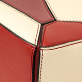 Loewe Burgundy Calfskin Small Puzzle Bag