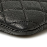 Grained Black Quilted Calfskin Archi Chic Cosmetic Case