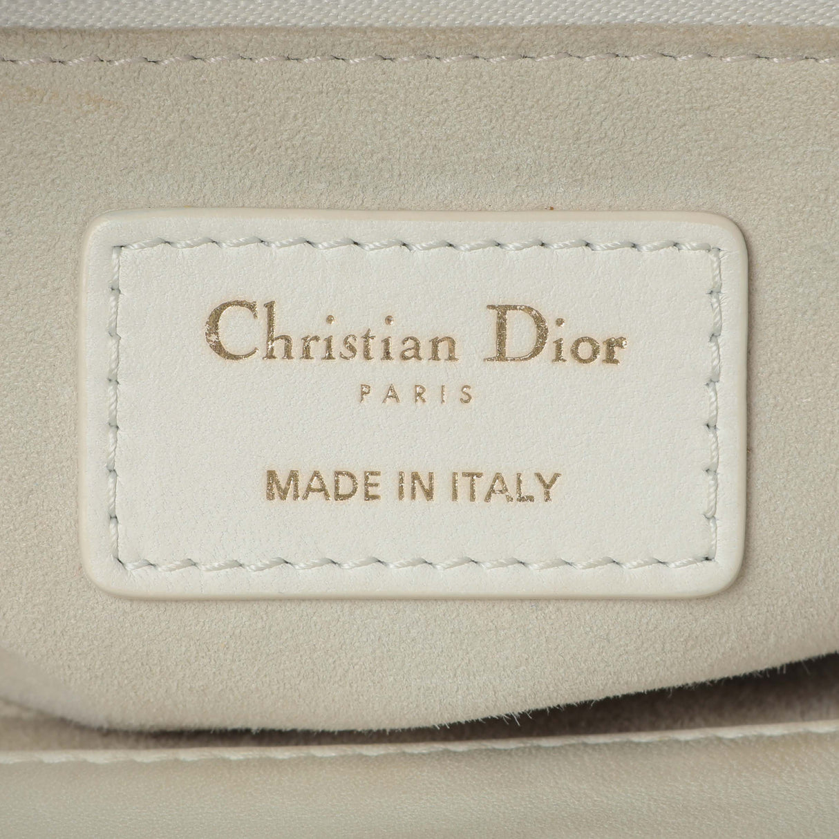 Christian Dior White Lambskin Cannage Large Lady Dior Handbags Christian Dior