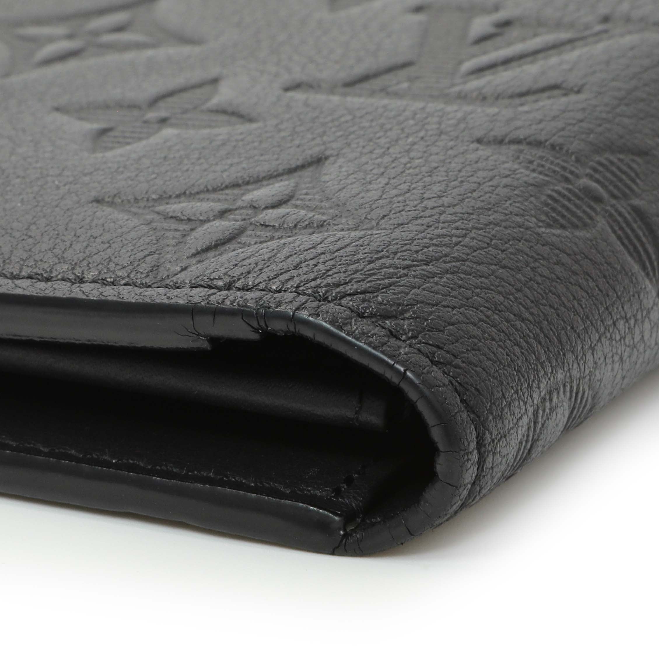 Louis Vuitton Black Monogram Shadow Brazza Wallet – Modaselle