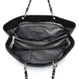 Chanel Black Quilted Caviar XL Grand Shopping Tote GST Handbags Chanel