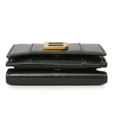 Balenciaga Black Calfskin Hourglass Mini Wallet