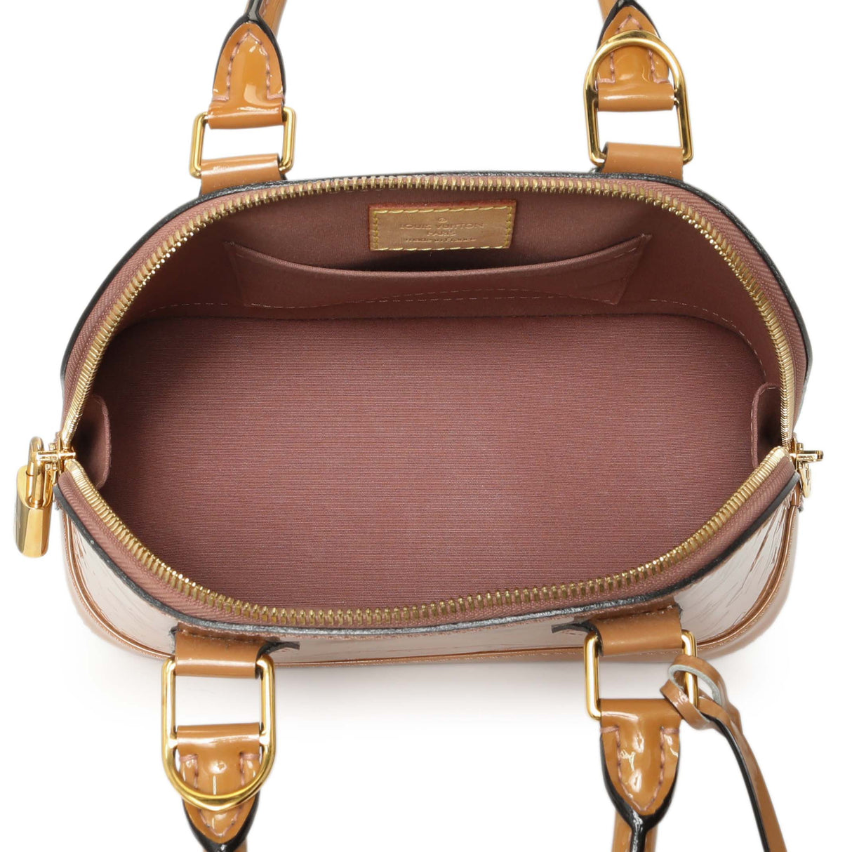 Louis Vuitton Rose Velours Vernis Alma BB Handbags Louis Vuitton