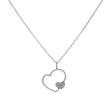 18K White Gold 1.06 Carat Diamond Heart Pendant Fine Jewellery Modaselle