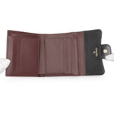 Chanel Black Quilted Caviar Compact Flap Wallet