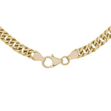 18K Yellow Gold Curb Chain Necklace Fine Jewellery Modaselle