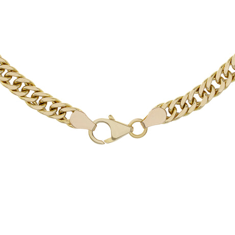 18K Yellow Gold Curb Chain Necklace Fine Jewellery Modaselle