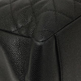 Chanel Black Quilted Caviar Grand Shopping Tote GST