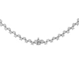 18K White Gold 13.38 Carat Riviere Diamond Necklace Fine Jewellery Modaselle