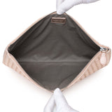 Bottega Veneta Metallic Pink Nappa Intrecciato Zipped Flat Pouch Handbags Bottega Veneta