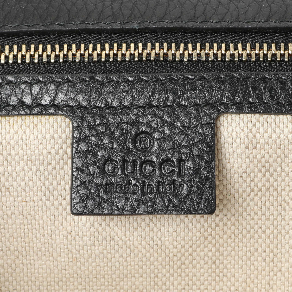 Gucci Black Leather Medium GG Soho Tassel Clutch Handbags Gucci