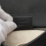 Gucci Black Leather Medium GG Soho Tassel Clutch Handbags Gucci