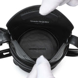 Alexander McQueen Black Calfskin Mini Curve Bucket Bag Handbags Alexander McQueen