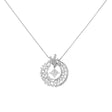 18K White Gold 2.01 Carat Princess Cut Diamond Wreath Pendant Fine Jewellery Modaselle
