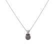 14K White Gold 10.7mm Tahitian Black Pearl Pendant Fine Jewellery Modaselle