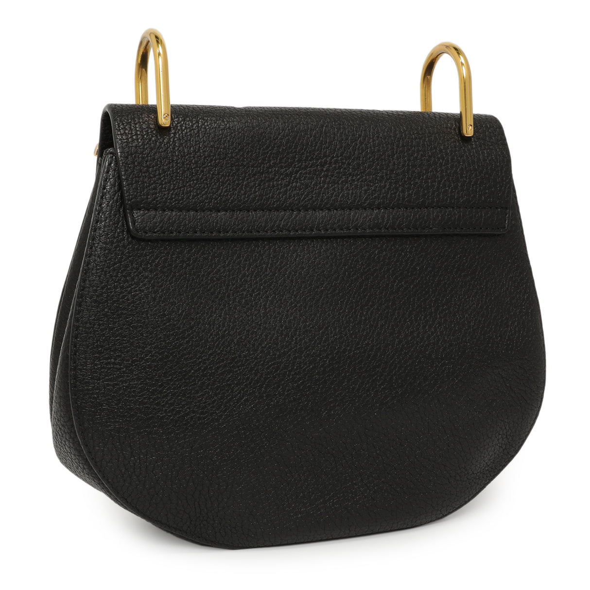 Chloe Black Grained Lambskin Drew Shoulder Bag