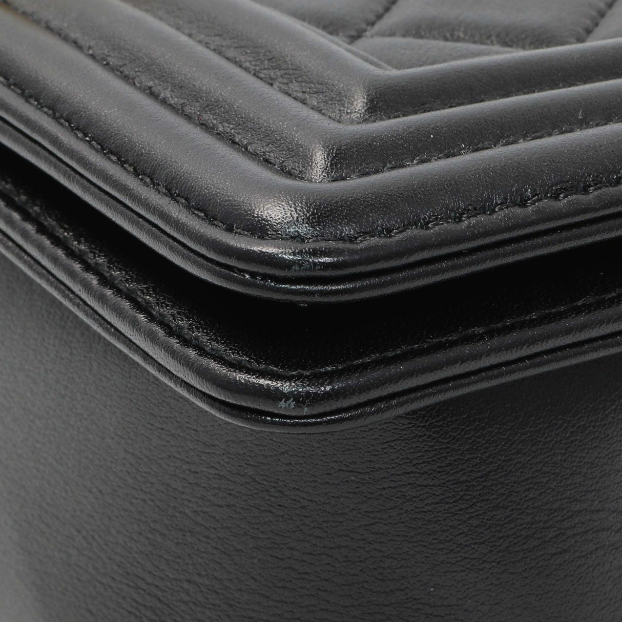 Chanel Black Quilted Lambskin Small Boy Bag Handbags Chanel