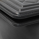 Chanel Black Quilted Lambskin Small Boy Bag Handbags Chanel