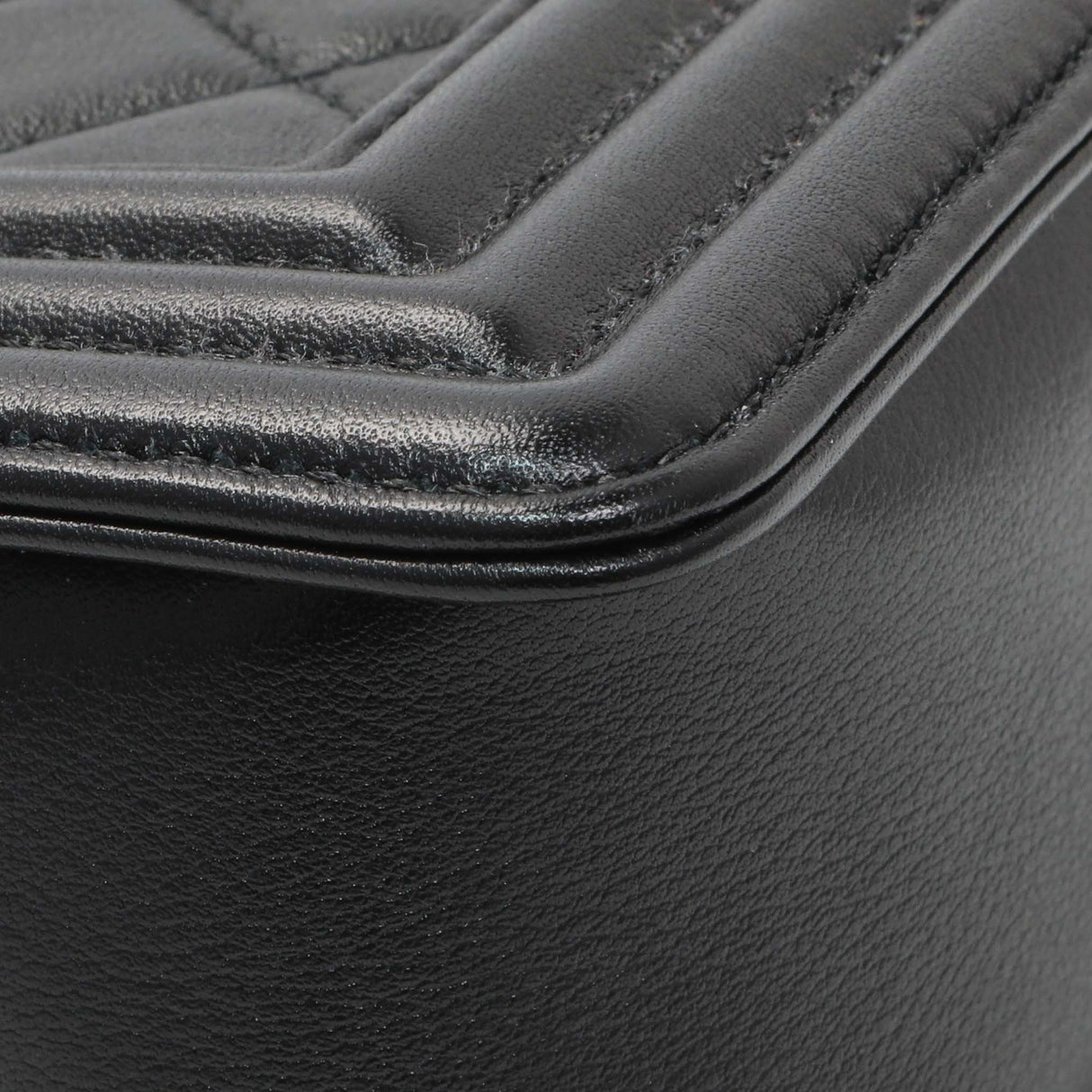 Chanel Black Quilted Lambskin Small Boy Bag Handbags Chanel